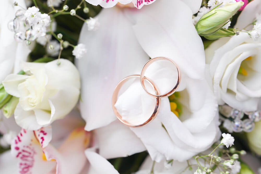 華奢な結婚指輪