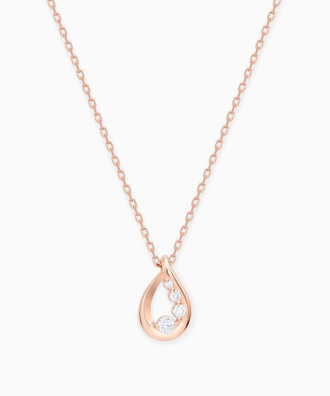 しずくモチーフのネックレス