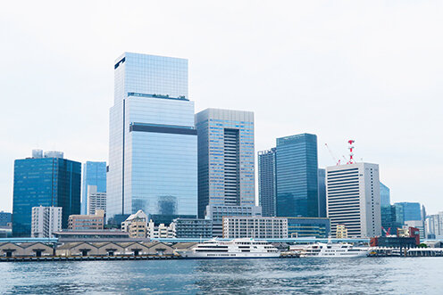 野村不、JR東/「ブルーフロント芝浦」タワーS/9月に開業、「陸側と海側つなぐ街」