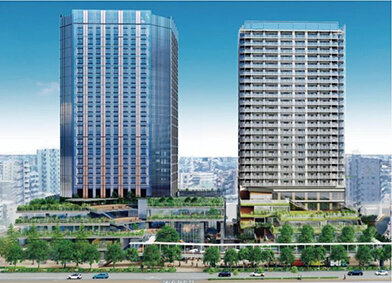 「船堀四丁目地区」で組合設立、江戸川区庁舎と民間棟計画、日鉄興和不、東京建物が参画