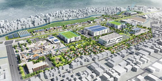 福岡県粕屋町・志免町の土地区画整理/東急不の企業体が業務代行予定者に