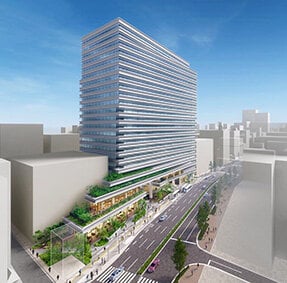 福岡天神センタービル、建て替え計画を着工／野村不・竹中工務店