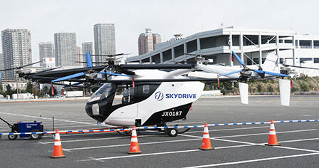「空飛ぶクルマ」実運用想定で実証／チェックインから搭乗まで／三菱地所、兼松、ＳｋｙＤｒｉｖｅが東京・有明で