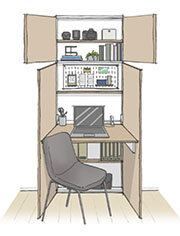 コンパクトな収納型デスク開発／大阪城東区の物件で初導入／伊藤忠都市