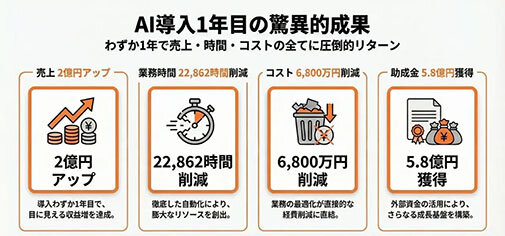 クラスコＨＤ、ＡＩ導入１年の効果／業務・コスト大幅に削減／売り上げは２億円増