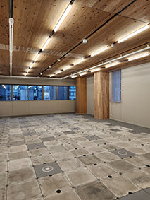 中規模オフィス、価値向上へ／初の木造・木質化、公開／中央日土地