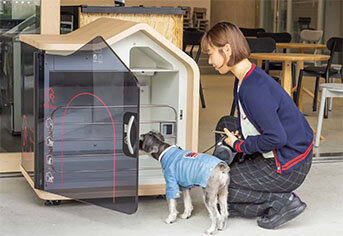 旭化成Ｈ、ドッグハウス事業を検証／機能追加、設置数拡大／前回実証では消費・滞在延長効果も