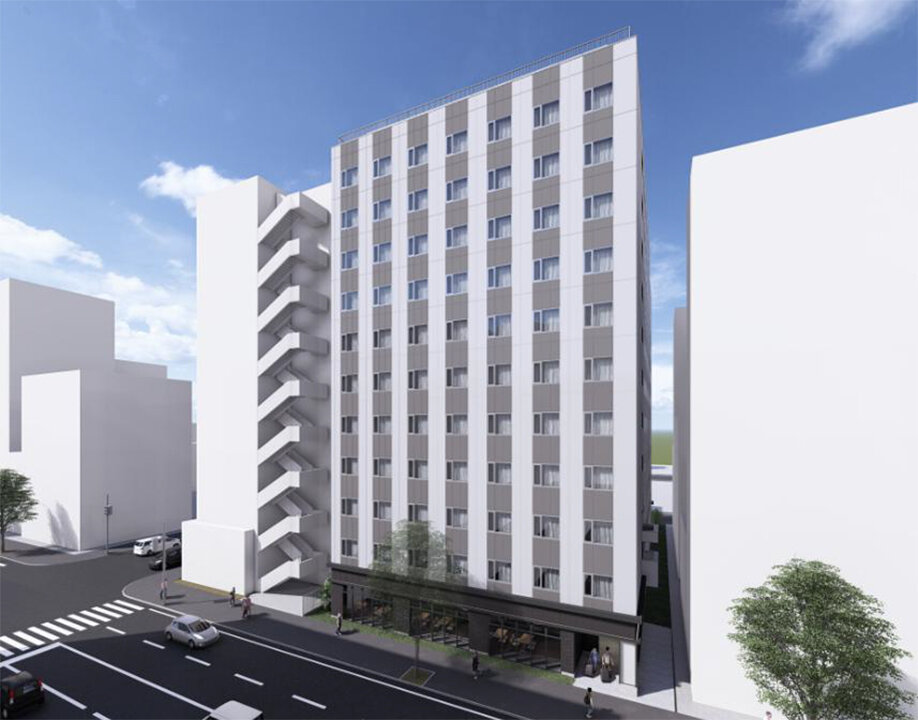 札幌市中央区でホテル着工、１２階建て２０３室／丸紅都市、長谷工、相互住宅