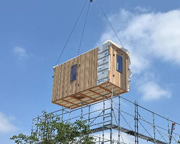 木造ユニット建築「ＫＩＢＬＯ／キブロ」／工期半減、解体・再利用も可能／住林