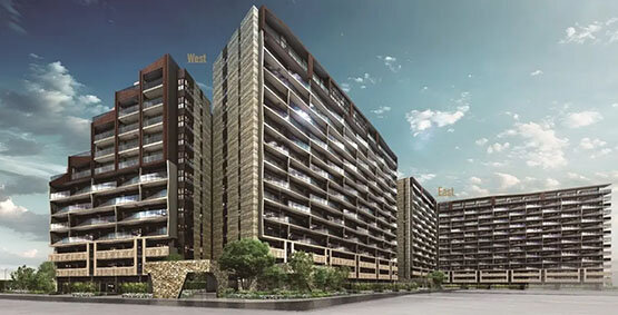 仙台泉区で大型マンション、「Ｗｅｓｔ」棟、１５階建て全１９２戸、タカラレーベンなど３社が第１弾