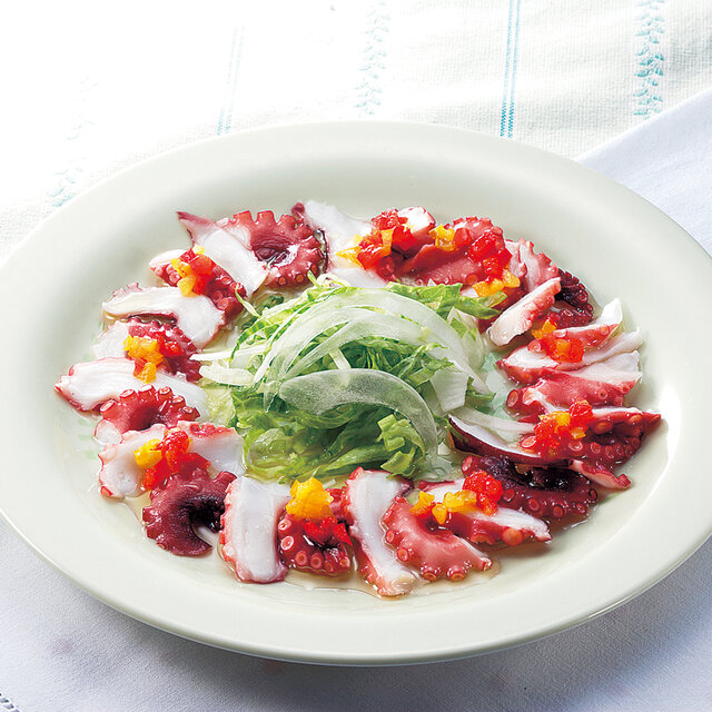 たこの梅ドレッシングサラダ