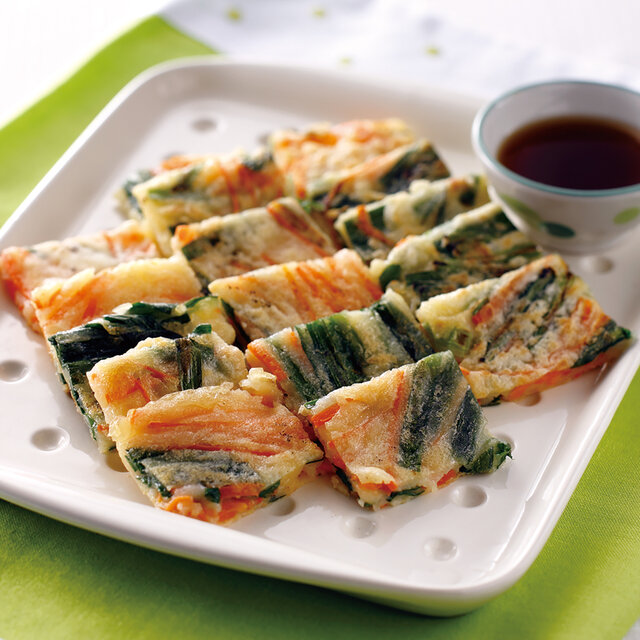 【アレルギー対応】米粉の野菜入りチヂミ