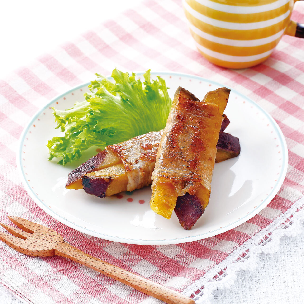 さつまいもの肉巻き