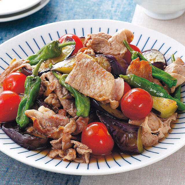 豚肉と夏野菜の焼きびたし