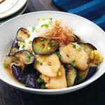 鶏むね肉となすの揚げだし風