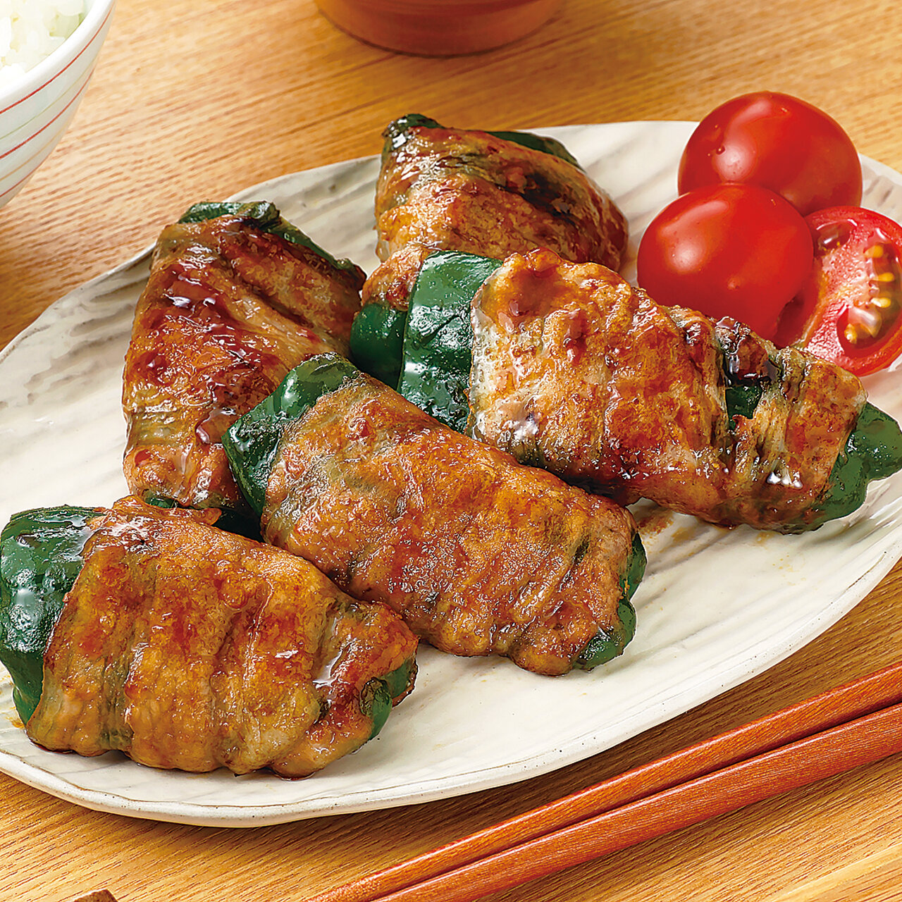 ピーマンの肉巻き