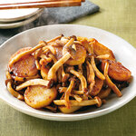 長いもとぶなしめじのあまから焼