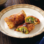 白菜と椎茸の油揚げ包み焼