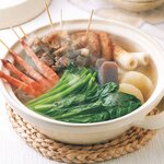 小松菜と海老のおでん