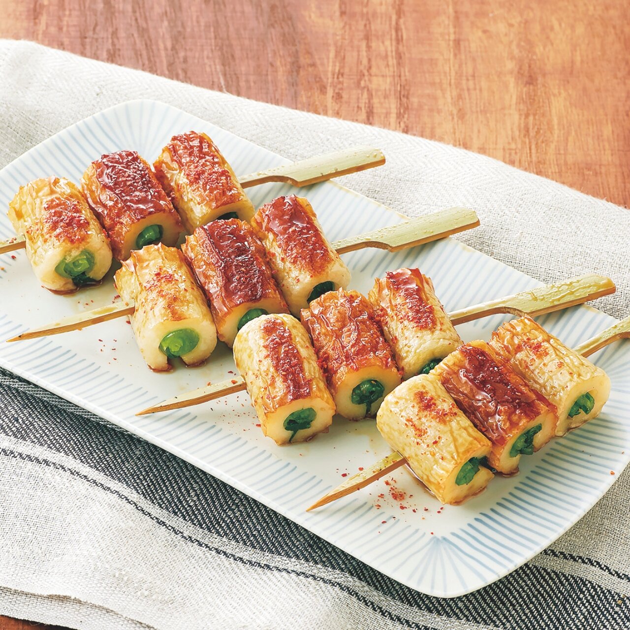 小松菜のちくわ串