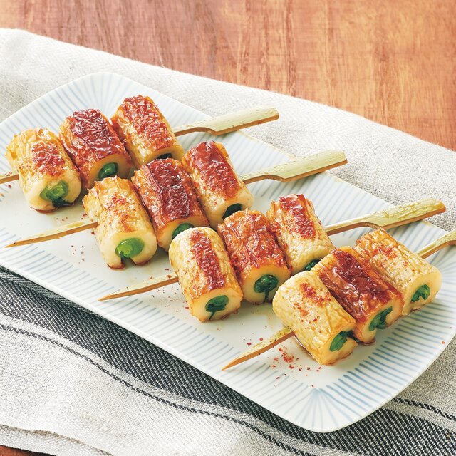 小松菜のちくわ串