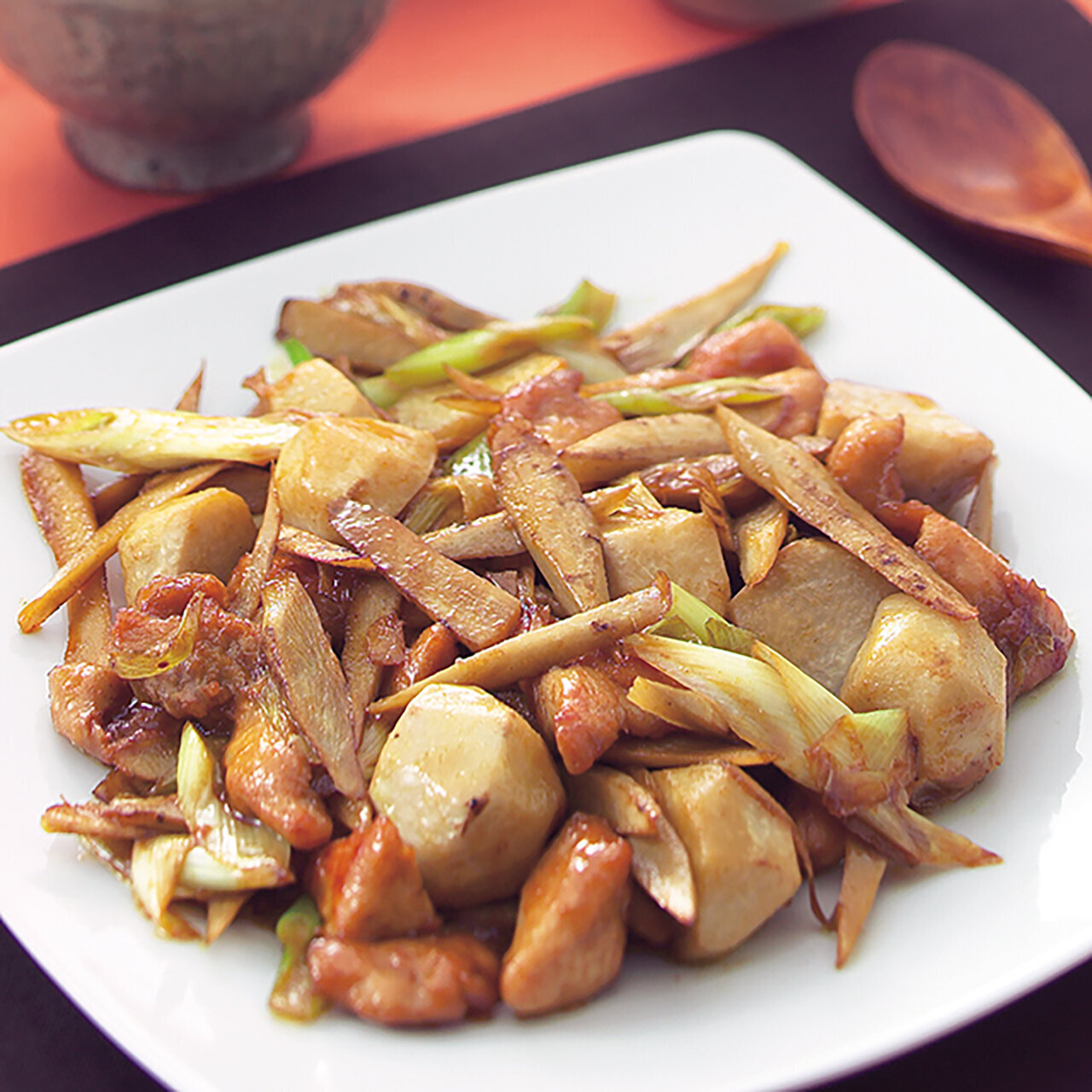 里芋とごぼうの中華炒め 