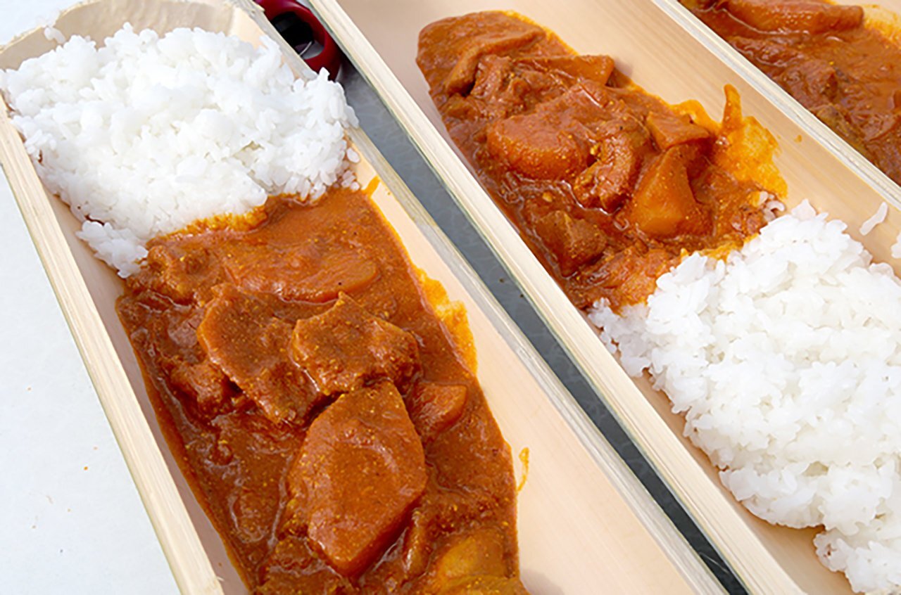 親子で柿スパイスカレーづくり