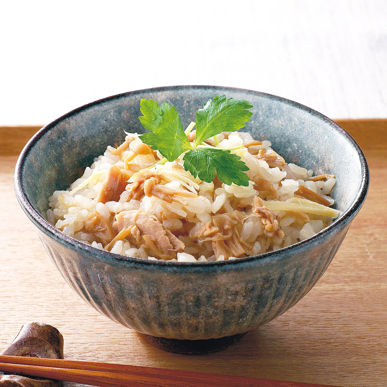 ツナとなめ茸の炊き込みご飯