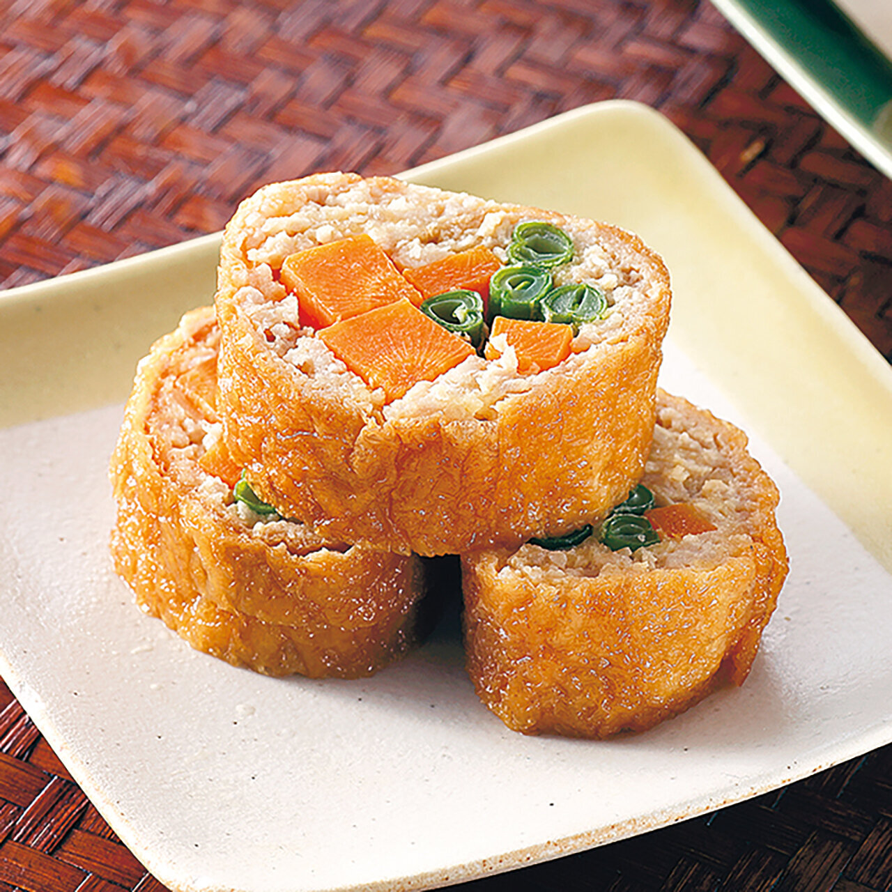 味つけいなりあげで作る鶏ミンチロール