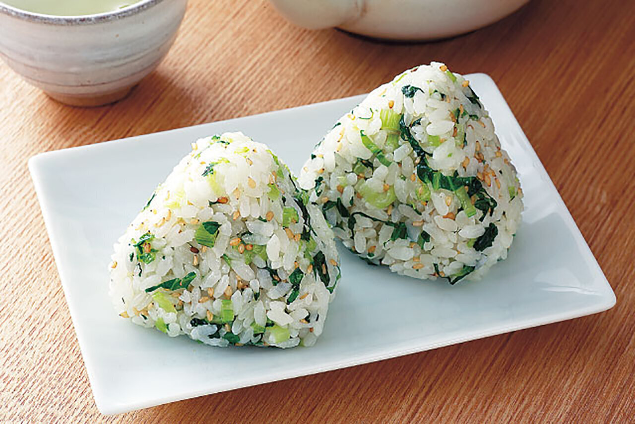 小松菜とごまの混ぜごはん