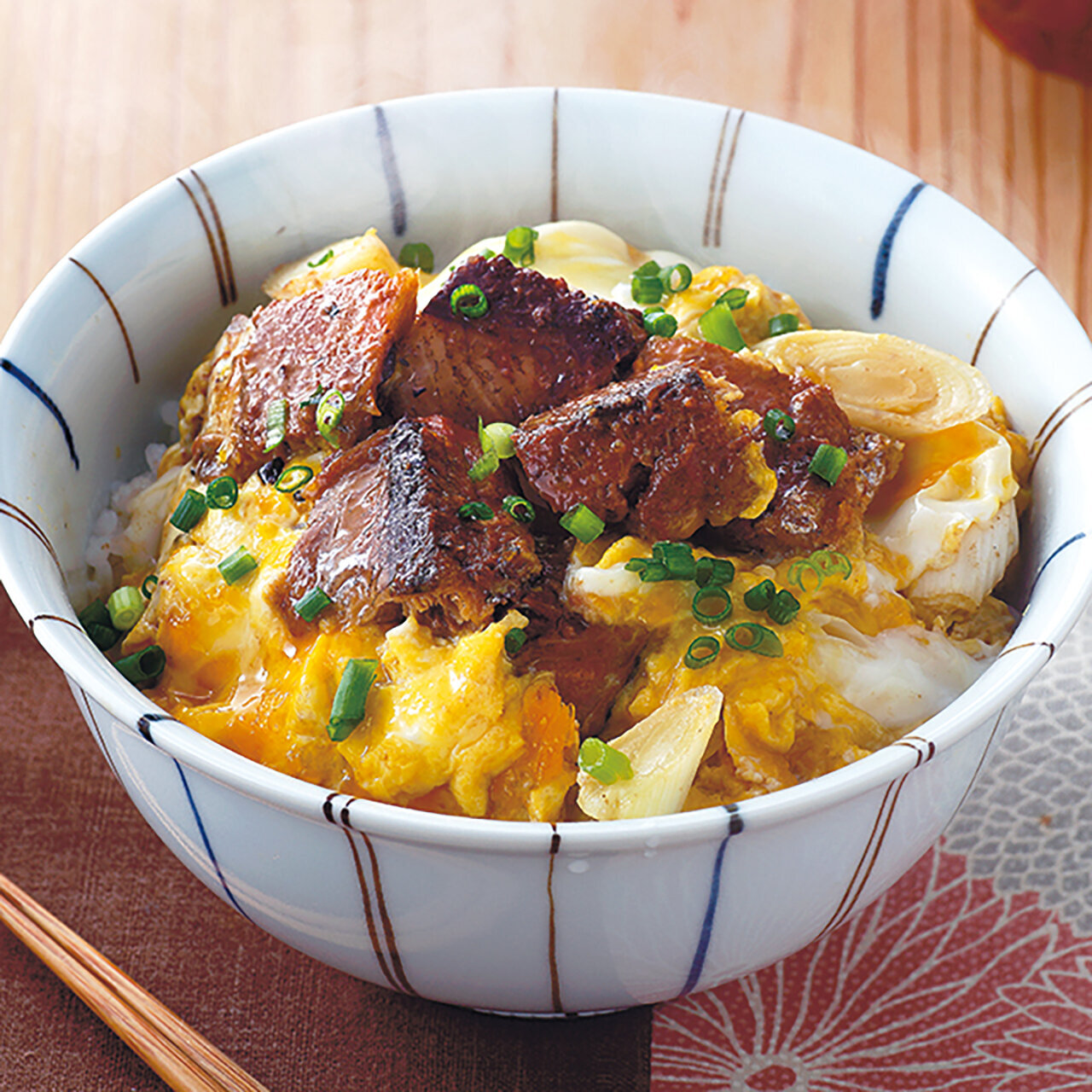 さんまの卵とじ丼