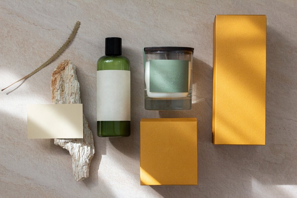 ブランドアイテムの瓶