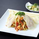 嵐山特集㊲自家製パンも美味しい気軽に使えるイタリアン「trattoria fiume（トラットリア ヒューメ）」【観光】【グルメ】