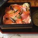 嵐山特集㊼　「なか川」　元魚屋さんならではの目利きが光る、穴場的お食事処　【ちらし寿司】