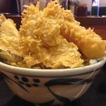 一乗寺　ラーメンの聖地でご飯マシマシの天丼を食らう！「元亀」【メガ盛り】