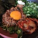 伏見新堀川通り　すっかり人気も定着した台湾まぜそば　「スープ食堂　宝」【ラーメン】