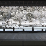 【世界遺産】雪積もる風景が凛としてよし。【冬の天龍寺】