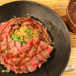西院＊これぞステーキ丼の元祖！やっぱり激ウマ「佰食屋（ひゃくしょくや）」のステーキ丼【国産牛】