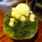暑い日はやっぱりかき氷～♪抹茶がとっても濃厚！！な宇治金時のかき氷を♡「弥次喜多（やじきた）」
