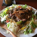 【限定5食】ボリューミーなステーキ丼！カジュアルイタリアンの「キッチン　オッコベー」＠東山三条の巻っす