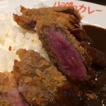 流行りのレア牛カツがのった欧米カレー！「ハラペコカレー」＠深草の巻っす