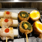 これからの季節におススメ～！囲炉裏を囲んでほっこり和みながら串焼きを楽しめる「串焼き　満天　四条烏丸店」