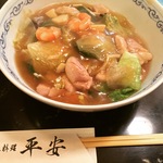 京都中華名物カラシソバ必食！雑居ビルにある隠れ家的アットホームな広東料理店☆「平安」【京都祗園】