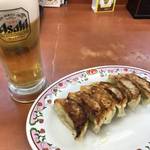 アツアツの餃子とビール！これ以上に安くて美味いセットはそうありません！「餃子の王将」