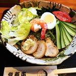【京都五条】隠れたうどんそば丼の名店でちょっと変わり種の茶そば冷麺！「招福亭」