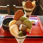 甘味にお醤油★あられの匠の伝統美パフェ菓匠「京町家茶房 宗禅（そうぜん）」【西陣】