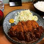 【京都元田中】ガッツリ塊肉好きさん必見！行列必至の人気とんかつ店はビフカツも旨し☆「おくだ」