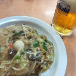 王将の皿うどん（揚げそば）がコスパよすぎ！ボリュームも栄養も満点！「餃子の王将 城南宮店」