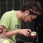 芸術的ラテアートの「Trentanove（トレンタノーヴェ）」“苺と生ハムとミントの冷製カッペリーニ”で味わう旬の味【荒神口】
