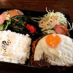【京都ランチ】オフィス街の人気喫茶店のボリューミーハンバーグ弁当！通し営業が◎「キャンティ」